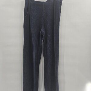 LL Bean Women's Blue Perfect Fit Cotton Knit Corduroy Straight-Leg Size Med Tall